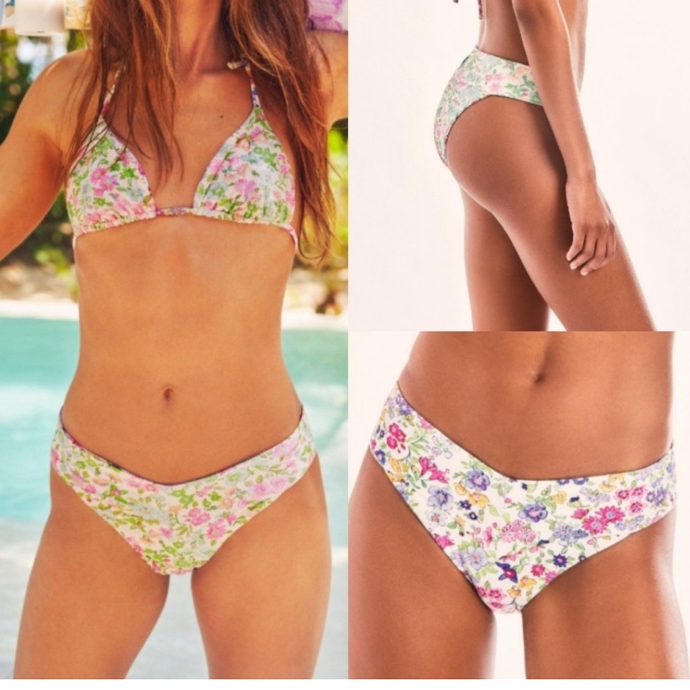 LoveShackFancy x Hurley reversible bikini size medium